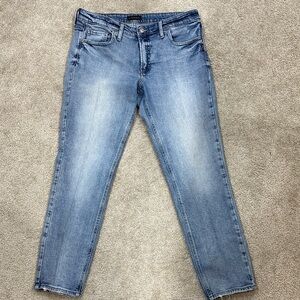 Silver Jeans Light Blue Straight Leg Women's Jeans 30 short